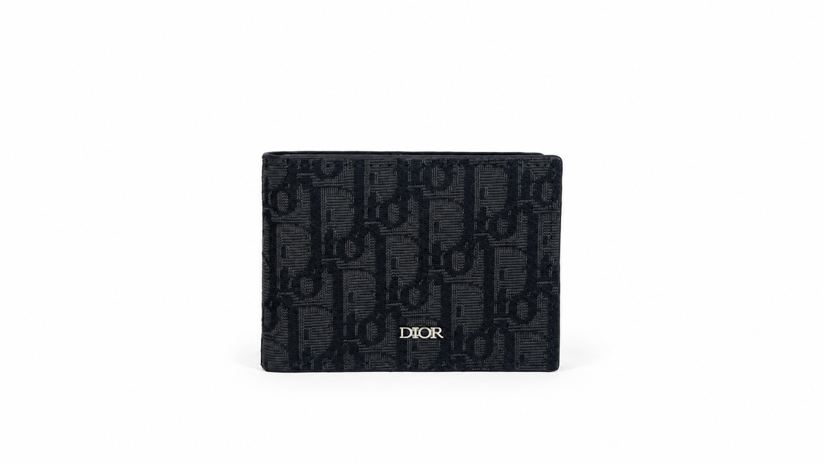 Dior Monogram Wallet – Black