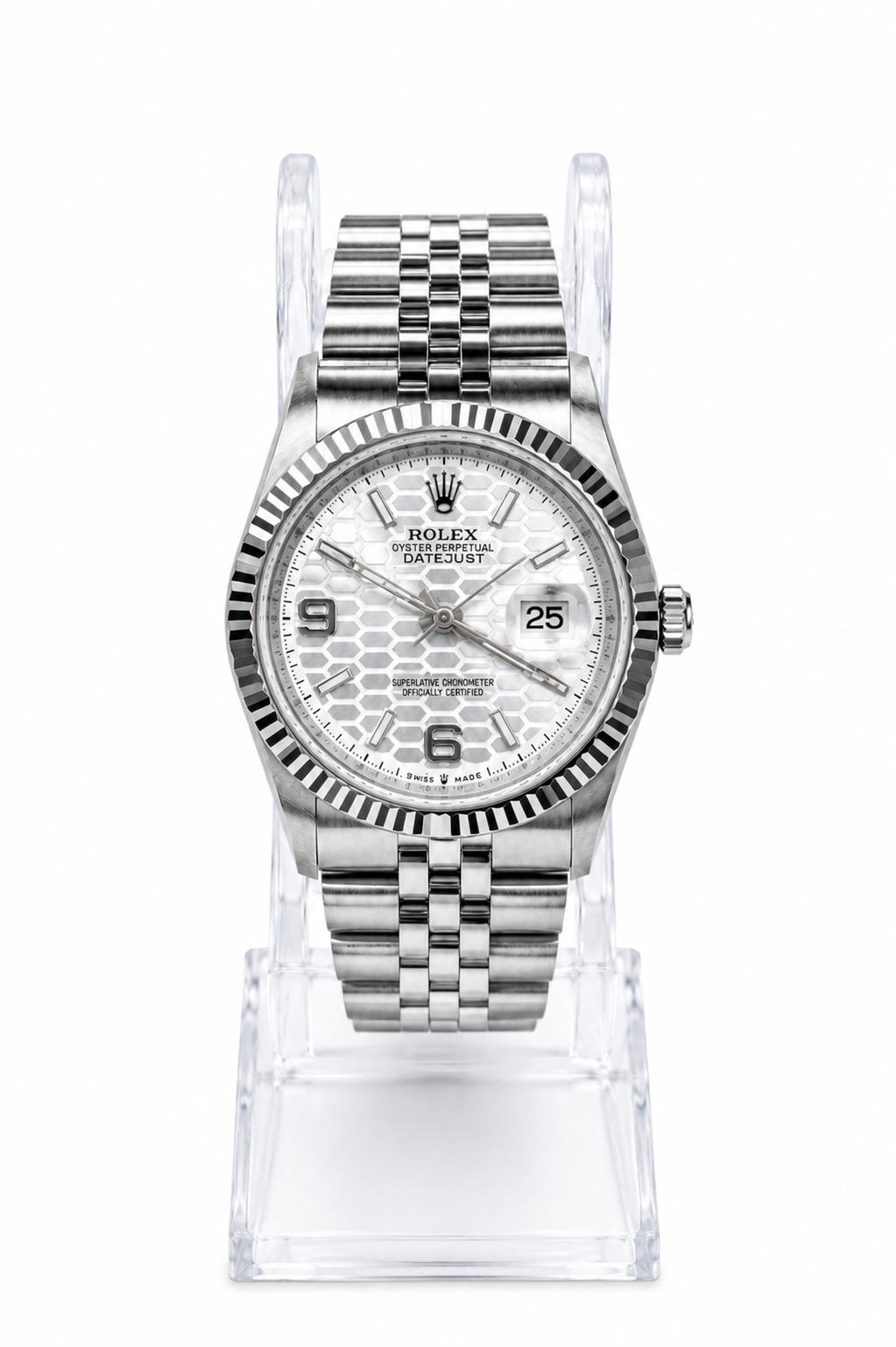 Rolex Datejust White Honeycomb Edition
