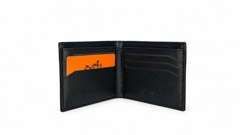 Hermès Leather Wallet – Black