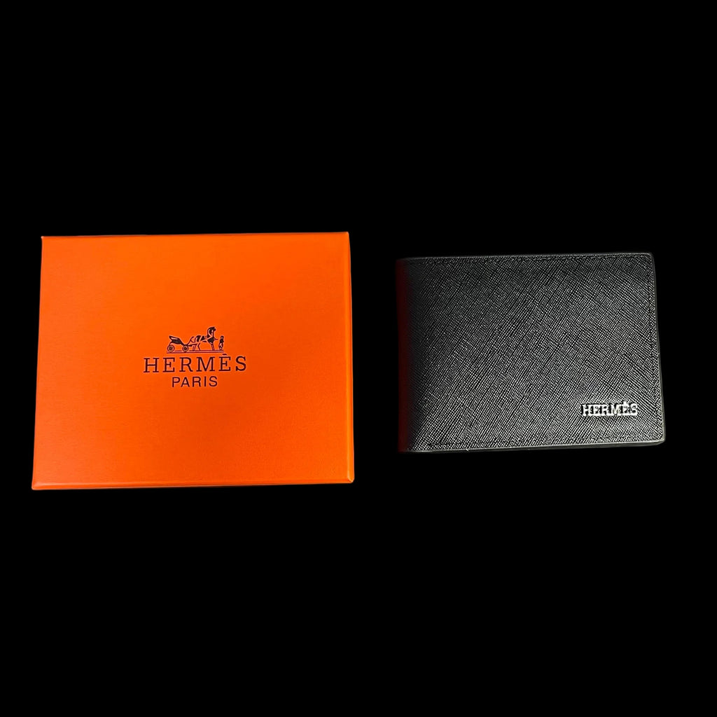 Hermès Leather Wallet – Black