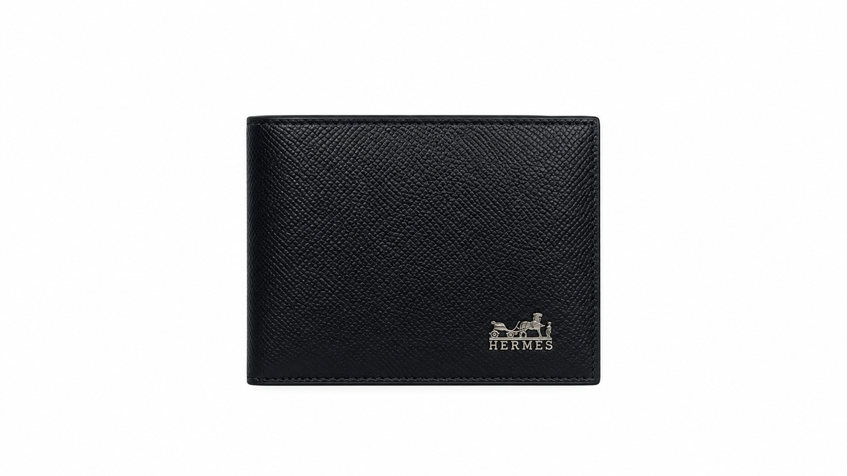 Hermès Leather Wallet – Black