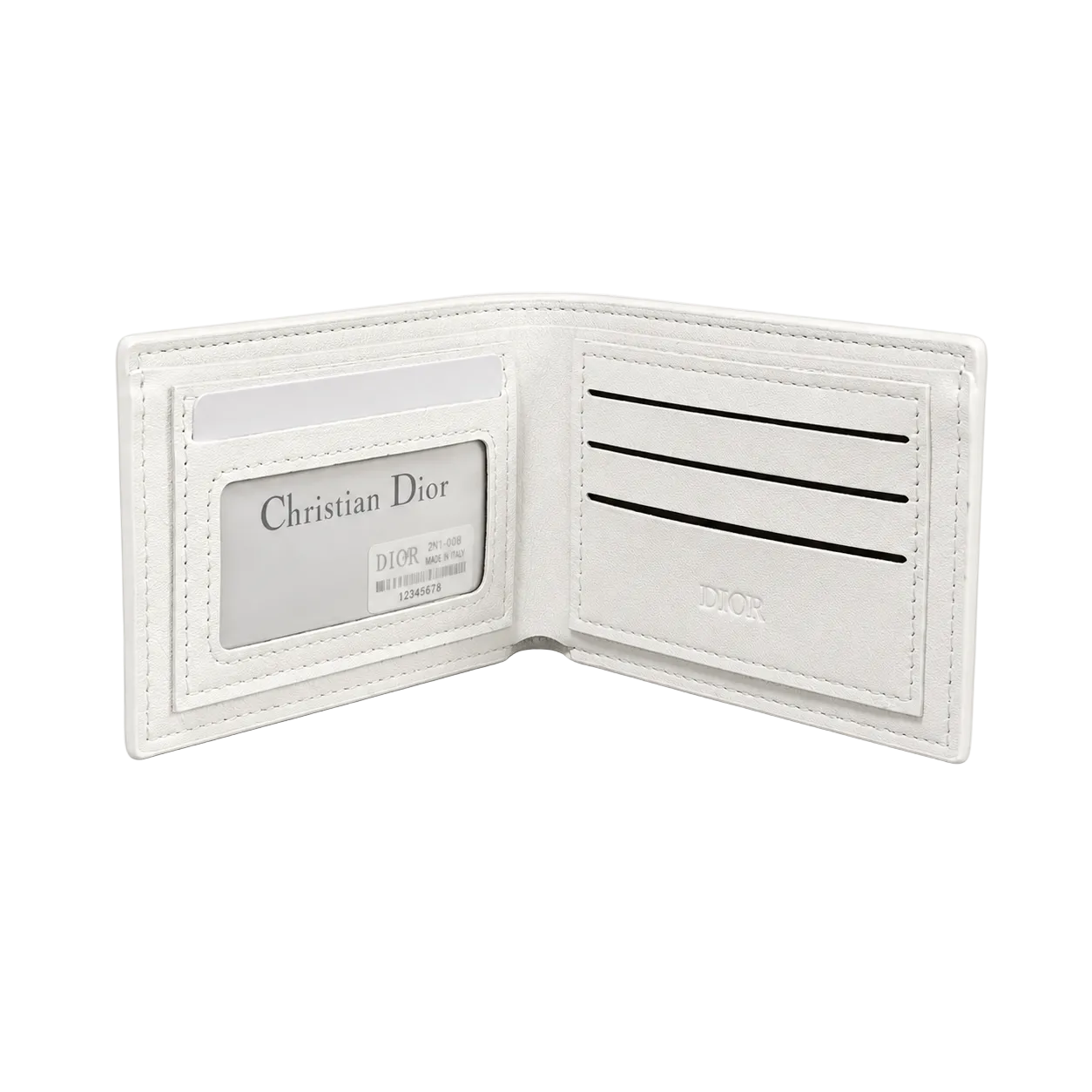 Dior Canvas Wallet – White
