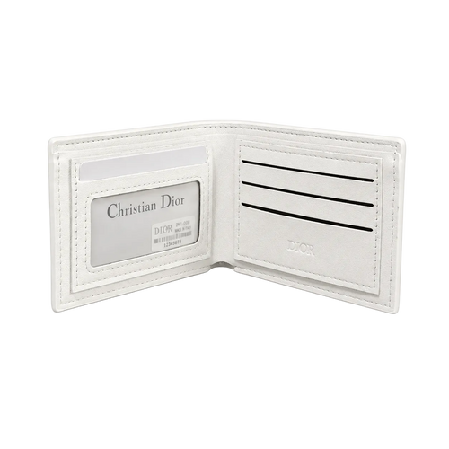 Dior Canvas Wallet – White