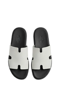 Hermès Oran Slides – White & Black