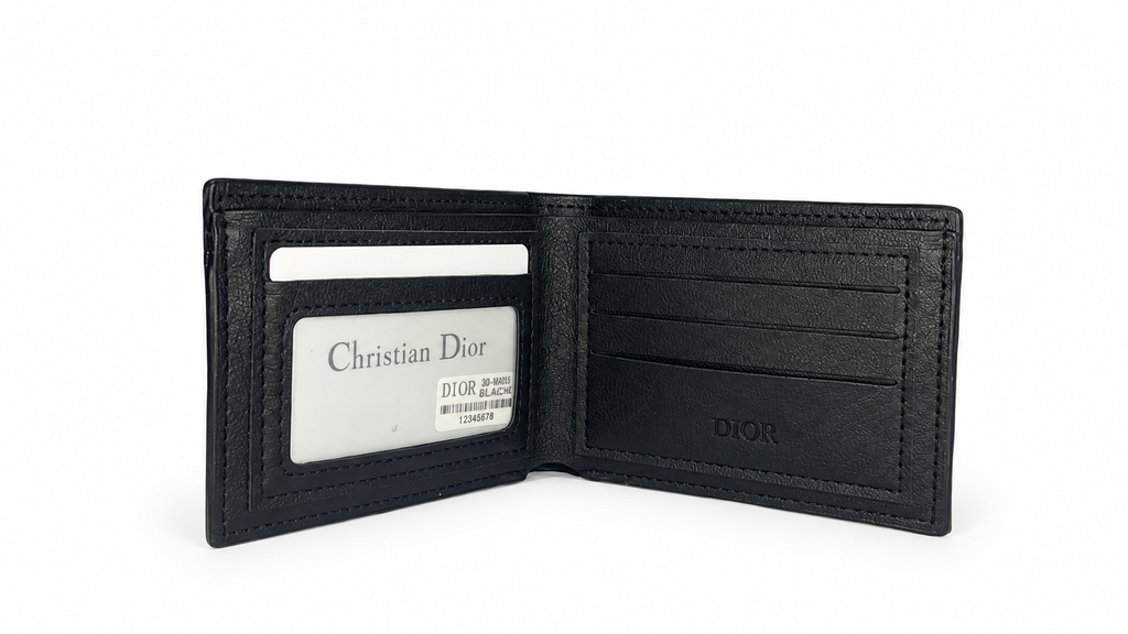 Dior Monogram Wallet – Black