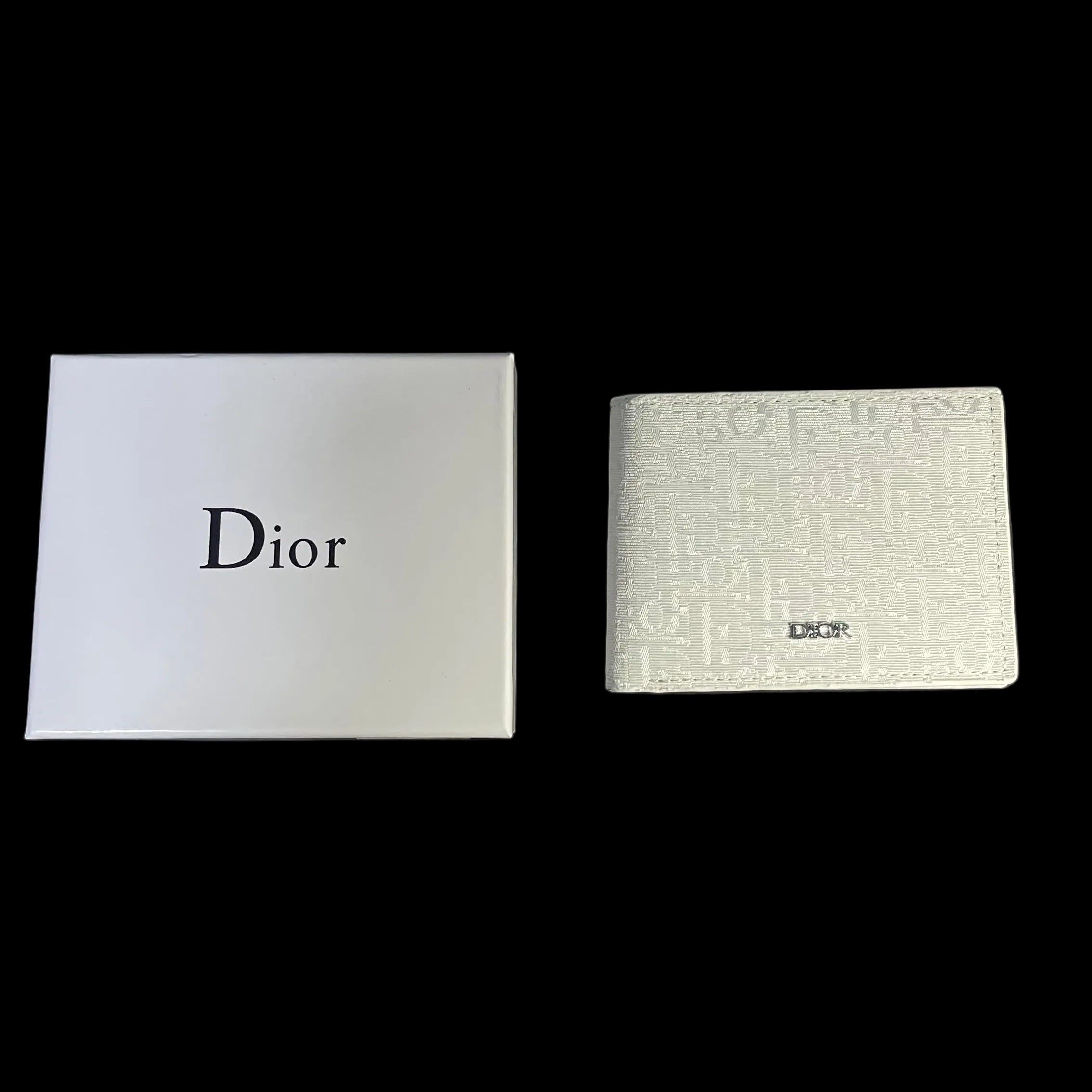Dior Canvas Wallet – White