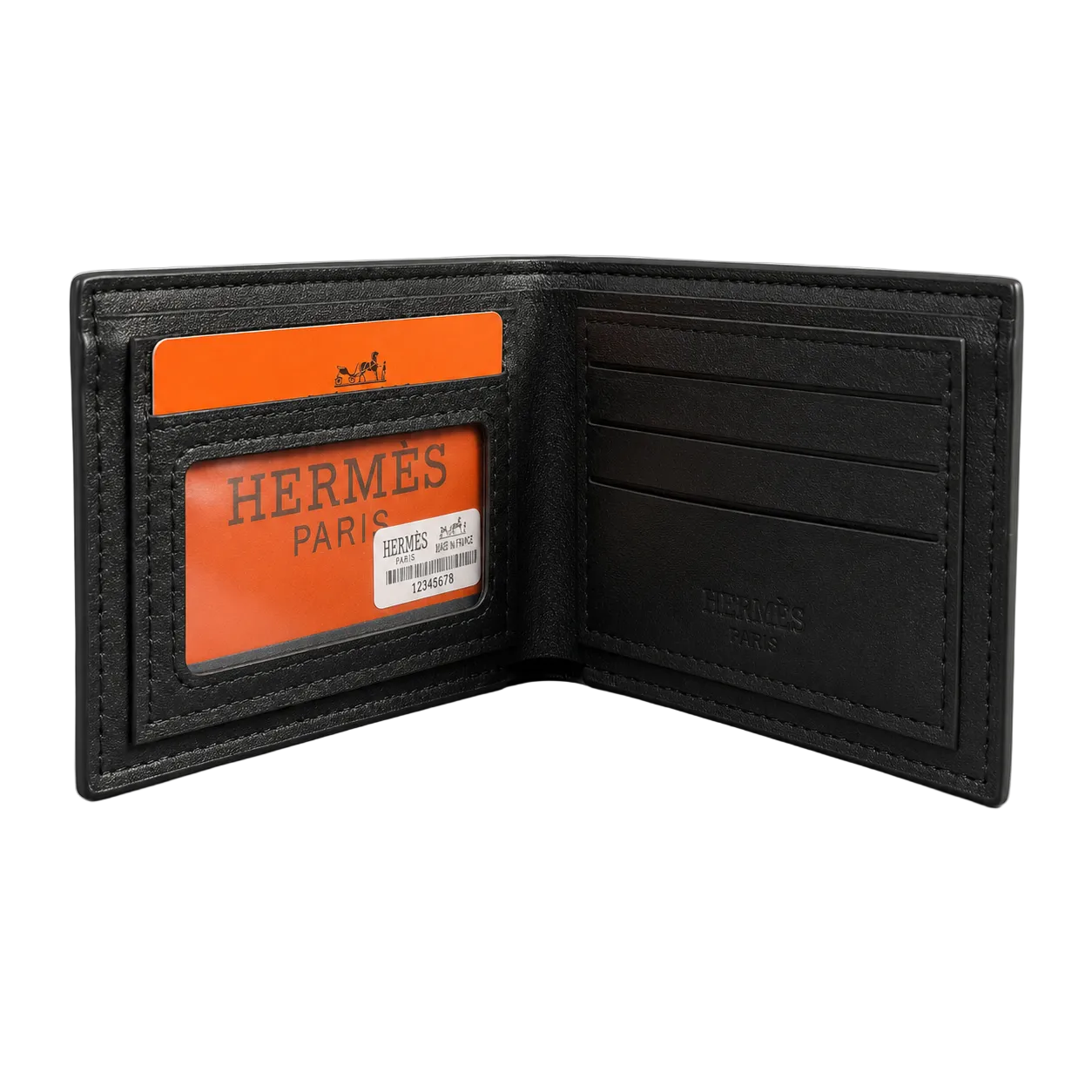 Hermès Leather Wallet – Black